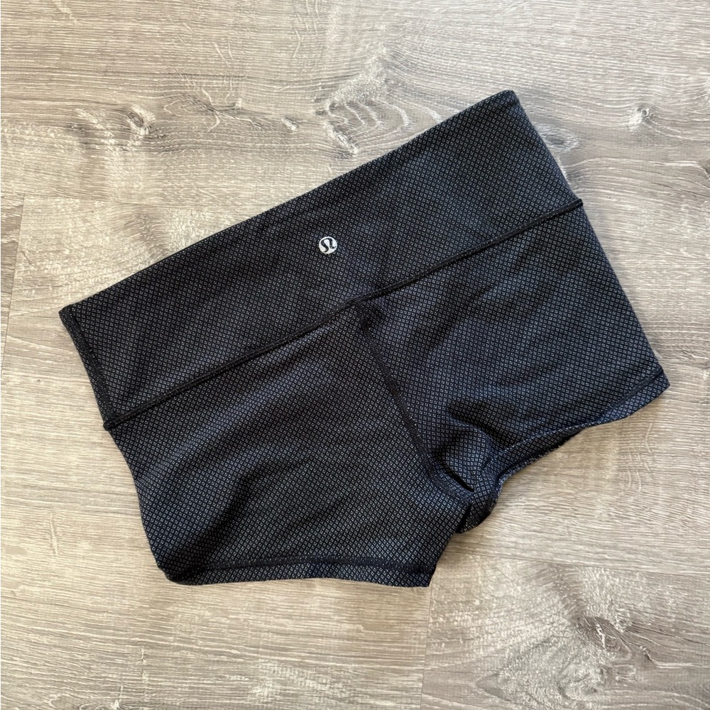 lululemon athletica Textured Black Bike Shorts